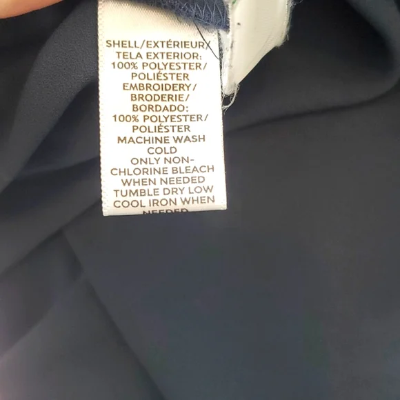 LOFT Blue Spruce Floral Embriodered Blouse (Size M) - Picture 7 of 7